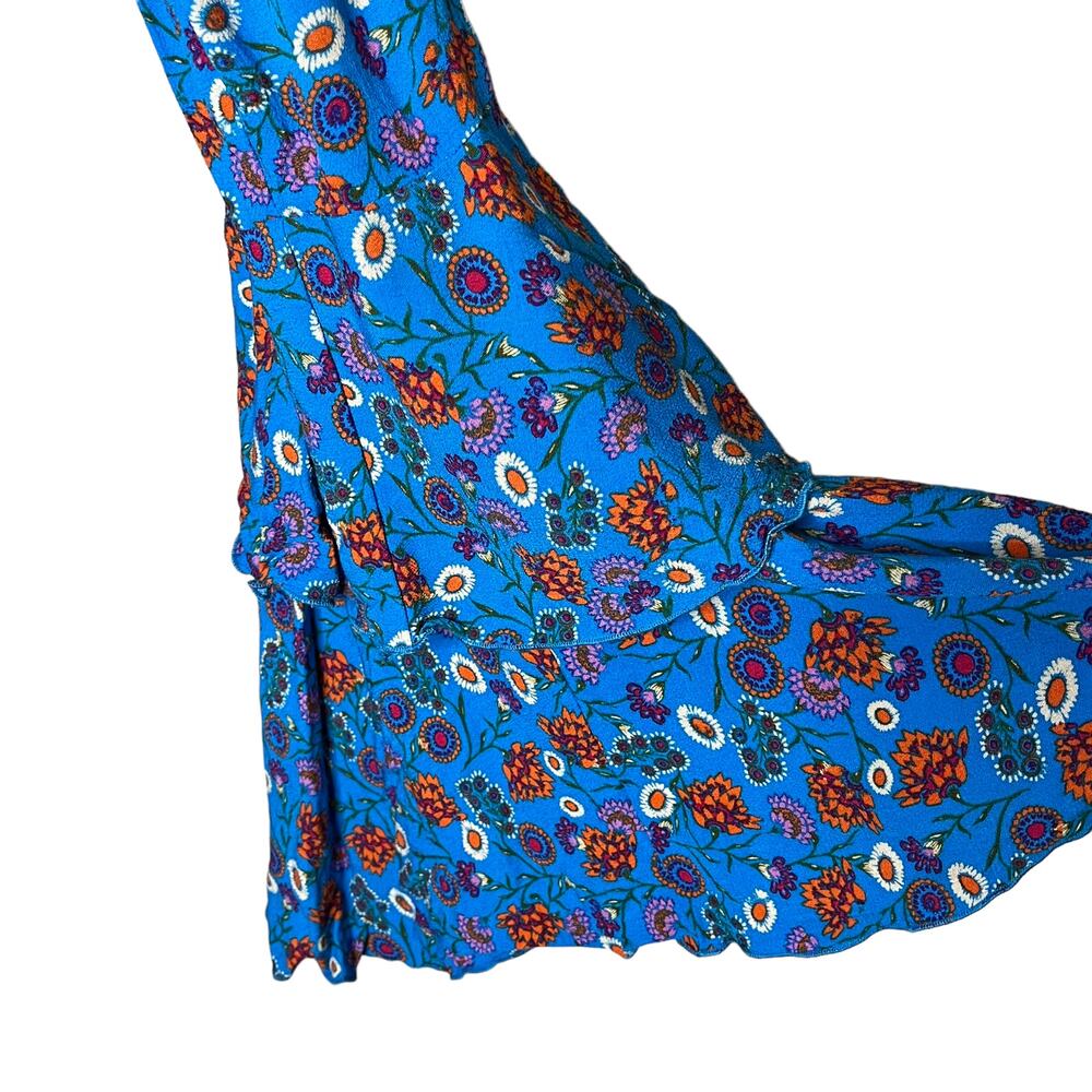 Free People Blue Floral She's Dainty Bodysuit Size Small NEW - Picture 5 of 11